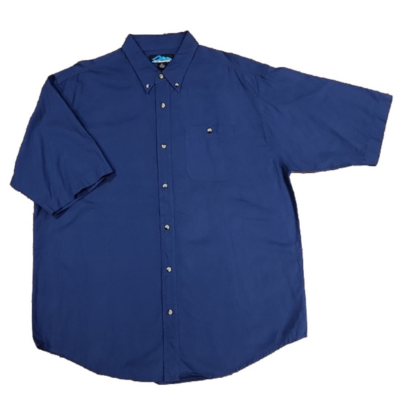 𝅺tri-mountain Blue XLT Outdoor Button-Up Shirt - Picture 1 of 6